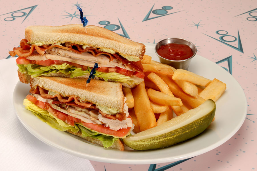 The Club Sandwich from Flo's V8 Diner